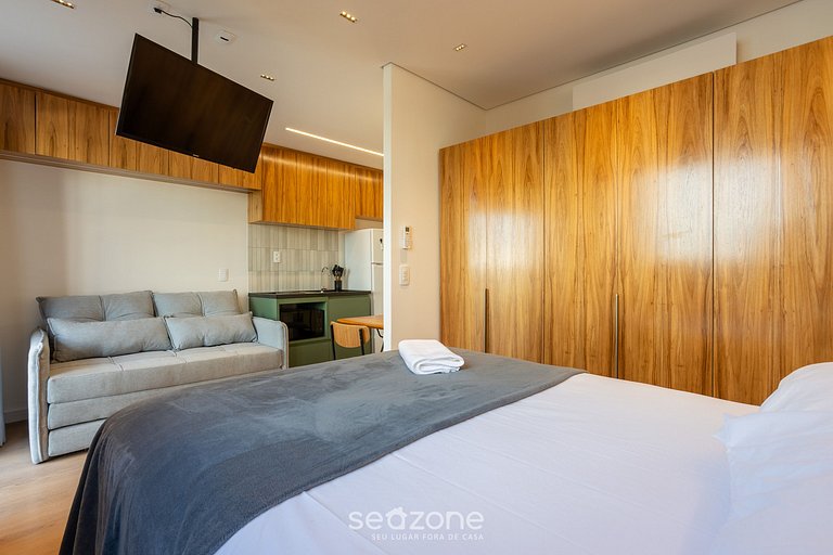 Studio c/ varanda a minutos do Metrô - NON0609