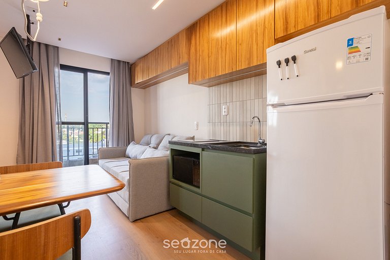 Studio c/ varanda a minutos do Metrô - NON0609