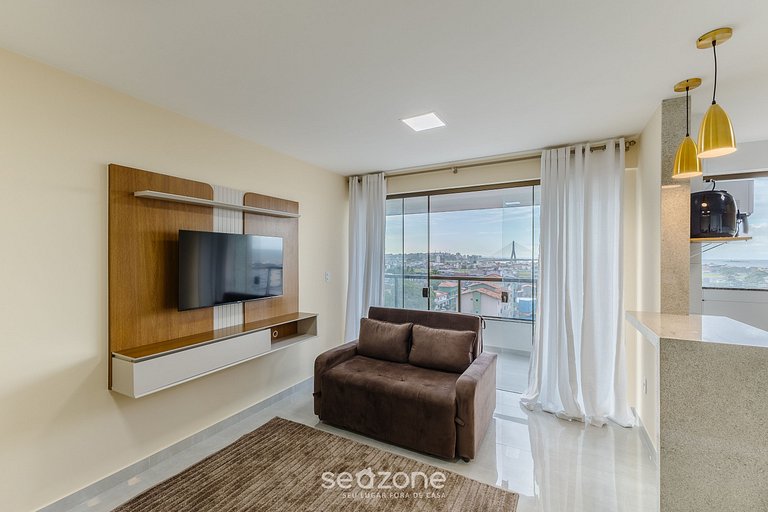 Estadia c/ piscina e varanda a 300m do Mar MMD0604