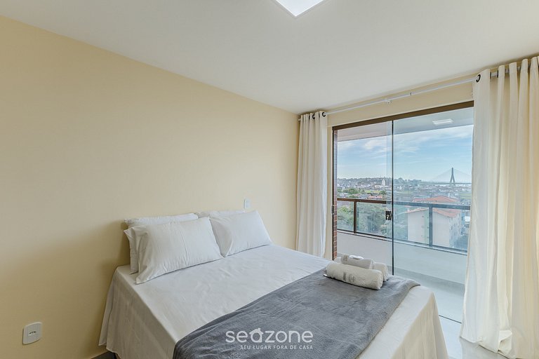 Estadia c/ piscina e varanda a 300m do Mar MMD0604