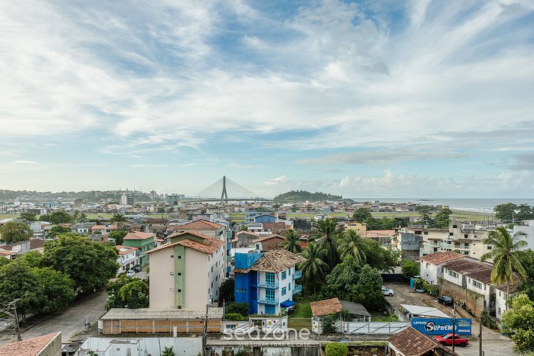 Estadia c/ piscina e varanda a 300m do Mar MMD0604