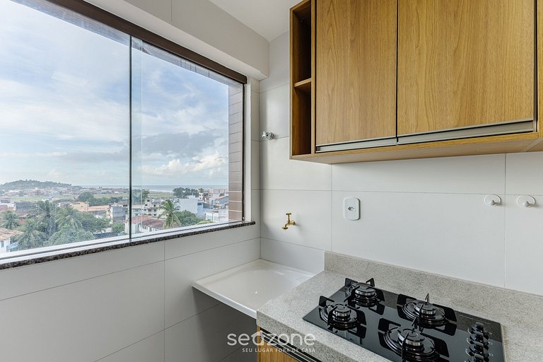 Estadia c/ piscina e varanda a 300m do Mar MMD0604