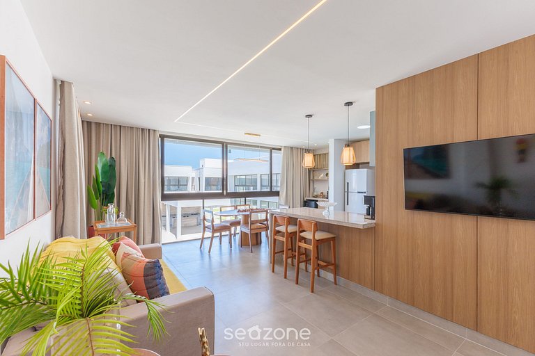 Apto com vista para lagoa e piscina VLL0101