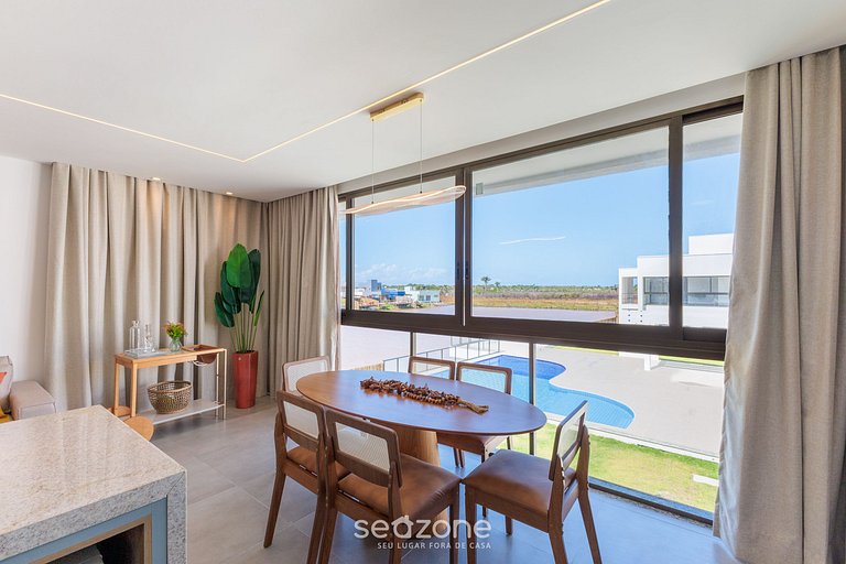 Apto com vista para lagoa e piscina VLL0101