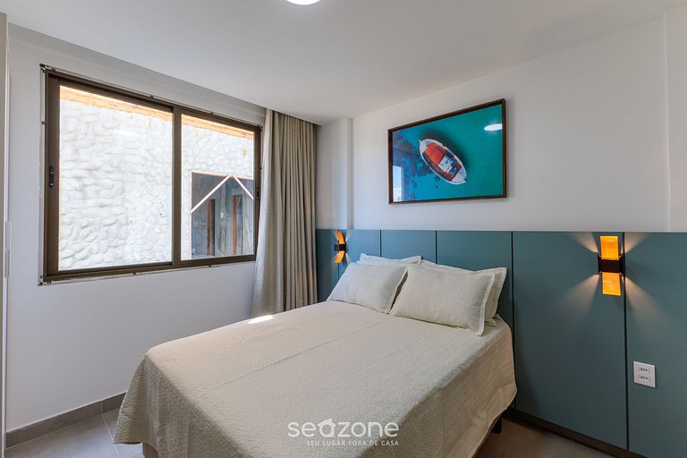 Apto com vista para lagoa e piscina VLL0101