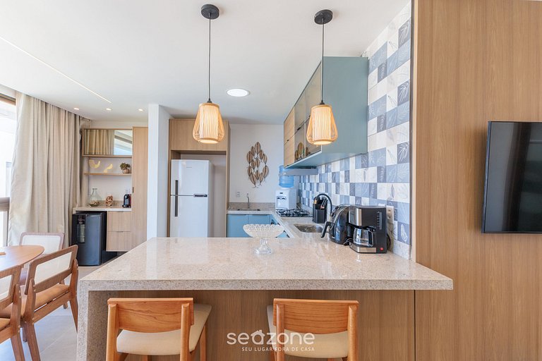 Apto com vista para lagoa e piscina VLL0101