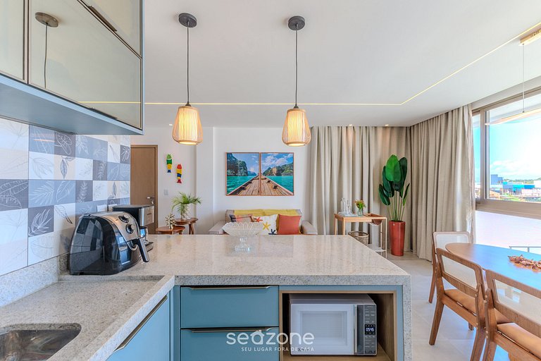 Apto com vista para lagoa e piscina VLL0101