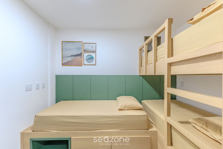 Apto com vista para lagoa e piscina VLL0101