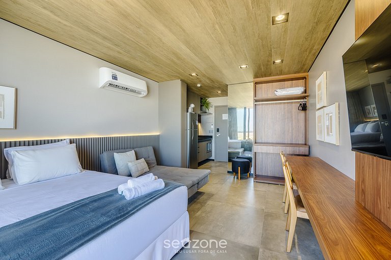 Estudio moderno con balcón a pasos del mar NWT1214