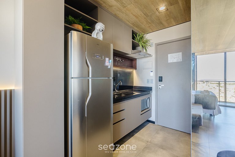 Estudio moderno con balcón a pasos del mar NWT1214