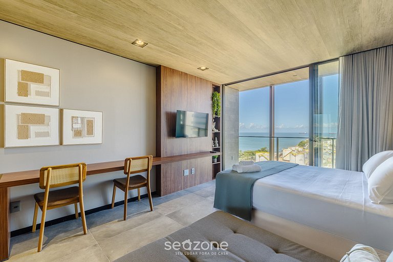 Estudio moderno con balcón a pasos del mar NWT1214