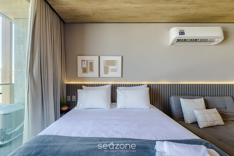 Estudio moderno con balcón a pasos del mar NWT1214