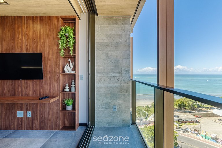 Estudio moderno con balcón a pasos del mar NWT1214