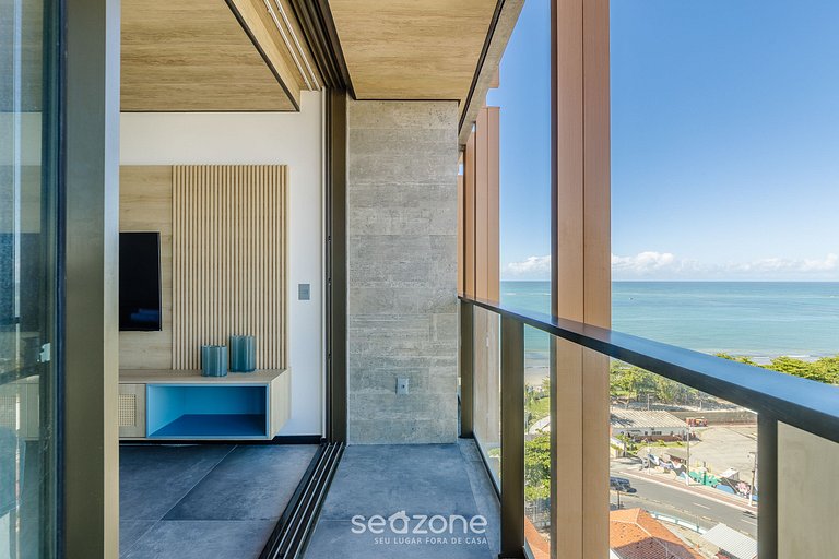 Conforto c/ vista lateral mar na Pajuçara NWT1217