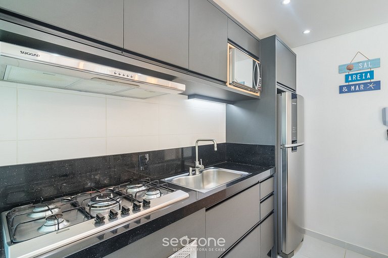 Apto com vista para a praia em Itajuba VAC5604