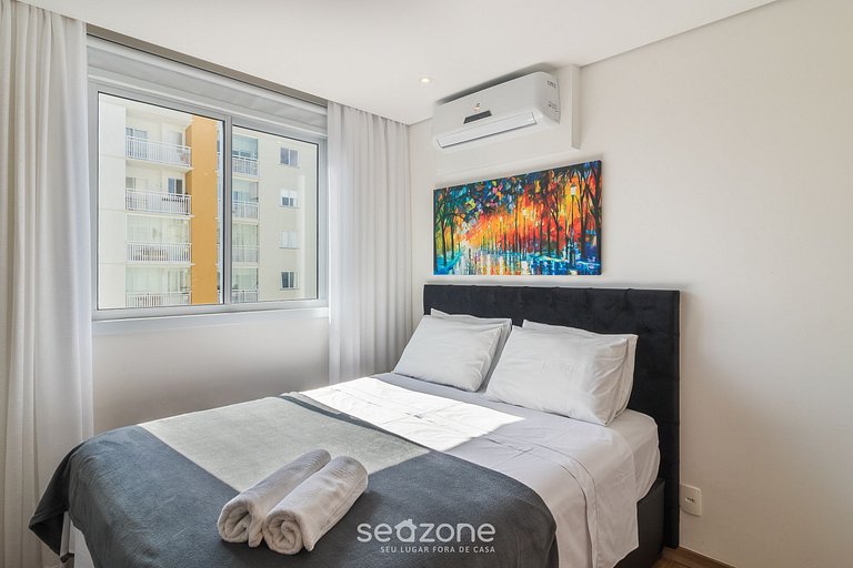 Apto com vista para a praia em Itajuba VAC5604