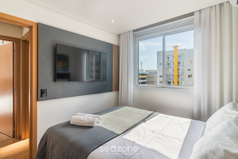 Apto com vista para a praia em Itajuba VAC5604