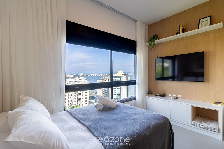 Moderno em condomínio com vista mar VPD0605