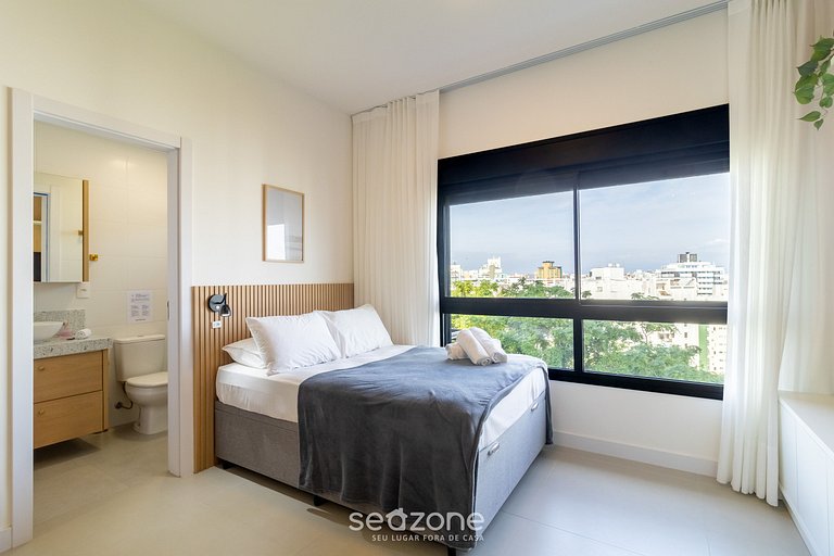 Studio moderno em condomínio com vista mar VPD0605