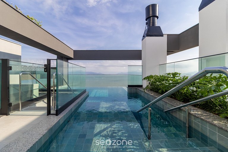 Moderno em condomínio com vista mar VPD0605