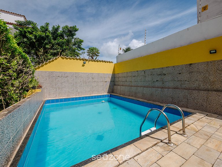 Estancia con piscina a 250 m del mar en Stella Maris, Salvad