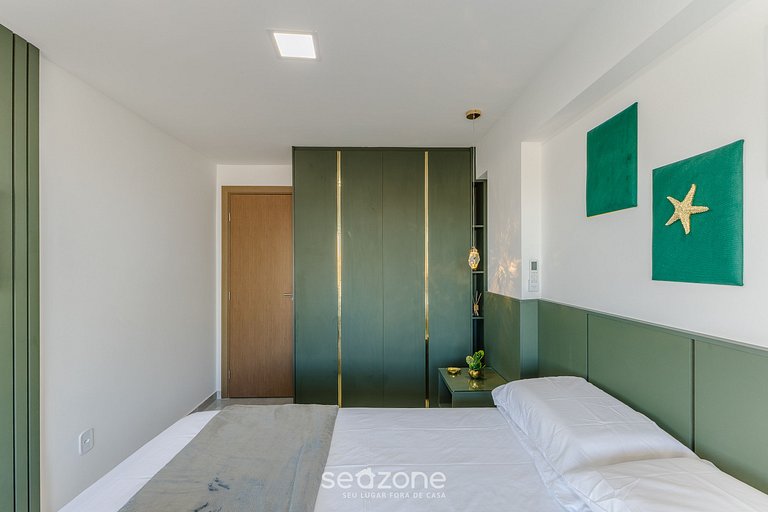 Apto c/ varanda a 300m do mar – MMD0305