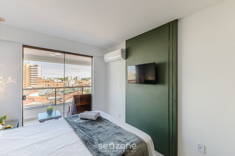 Apto c/ varanda a 300m do mar – MMD0305