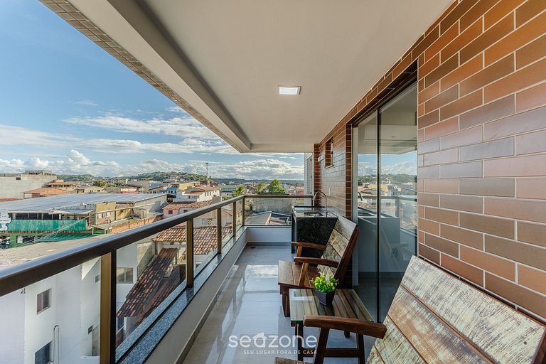 Apto c/ balcón a 300m del mar – MMD0305