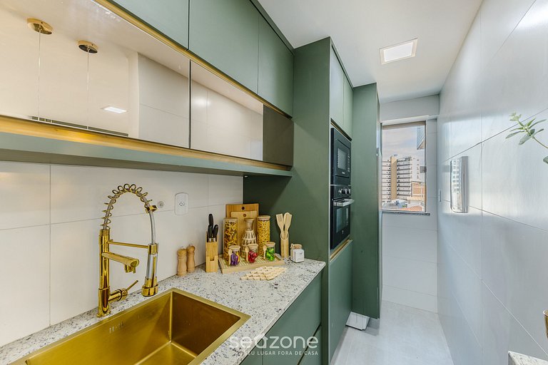 Apto c/ varanda a 300m do mar – MMD0305