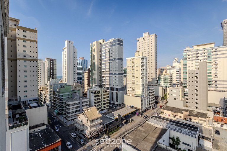 Apto 450m da praia c/ churrasq. e 3 suítes TAH0602