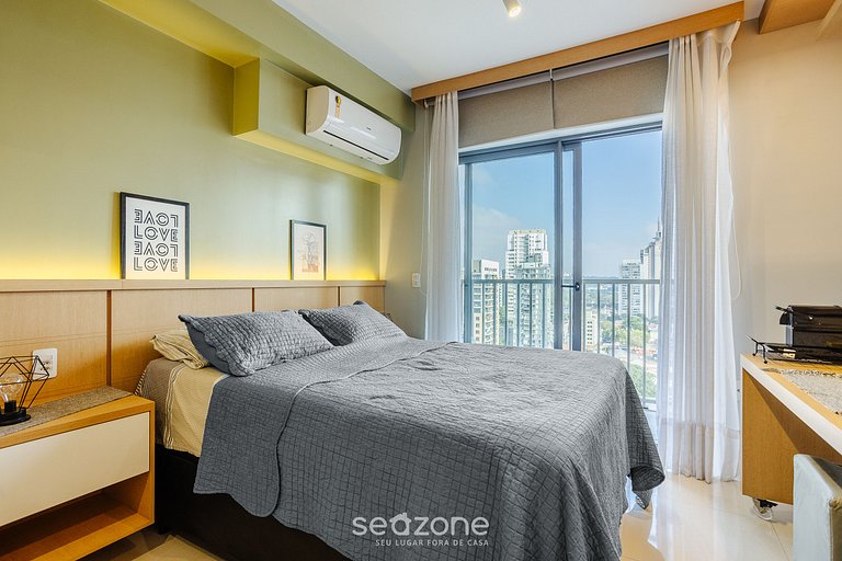 Studio moderno a 290m del metro Faria Lima LOF1405