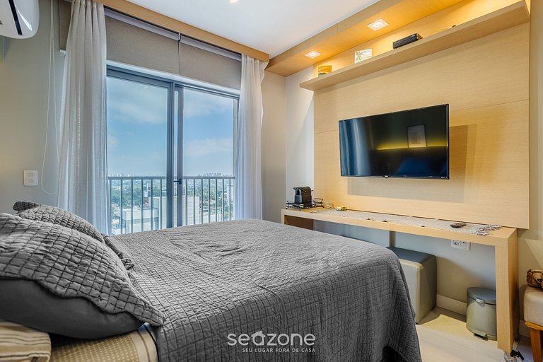 Studio moderno a 290m del metro Faria Lima LOF1405