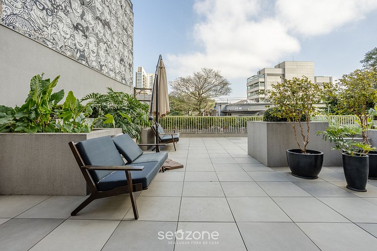 Studio moderno a 290m del metro Faria Lima LOF1405