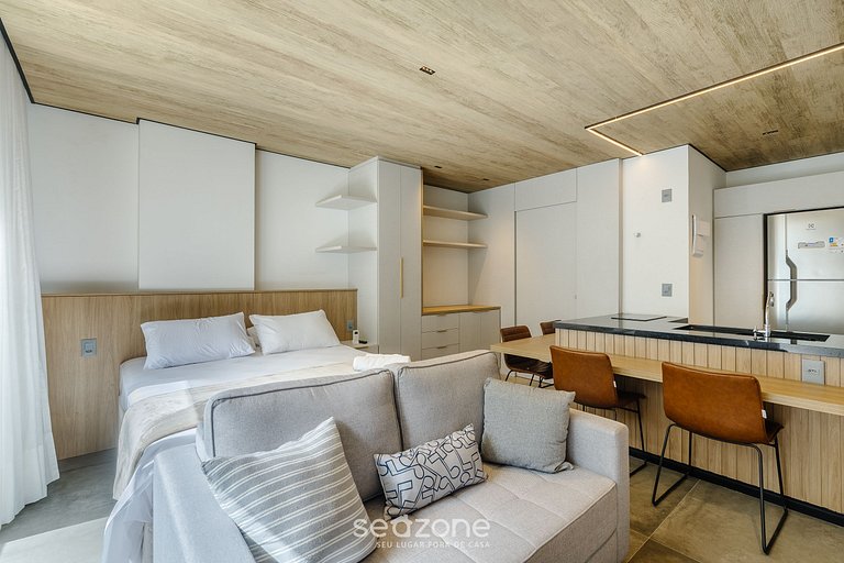 Lindo Estúdio c/ Vista Mar Lateral NWT1307