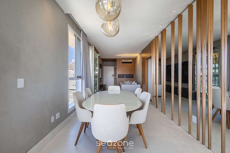 Apto c/ parrilla gourmet y vista al mar EHI0802