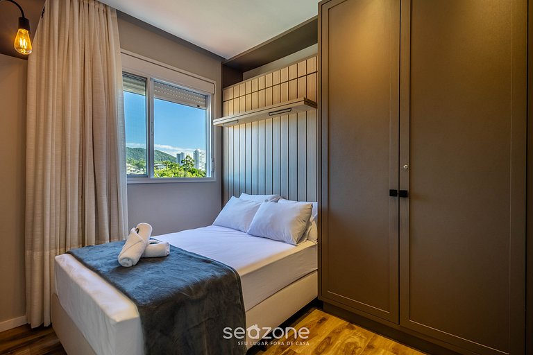 Apto c/ parrilla gourmet y vista al mar EHI0802