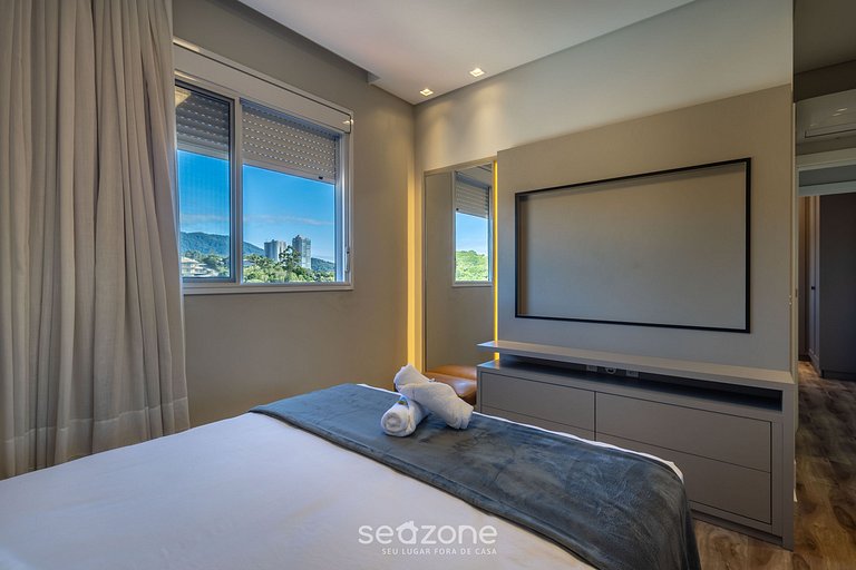 Apto c/ parrilla gourmet y vista al mar EHI0802