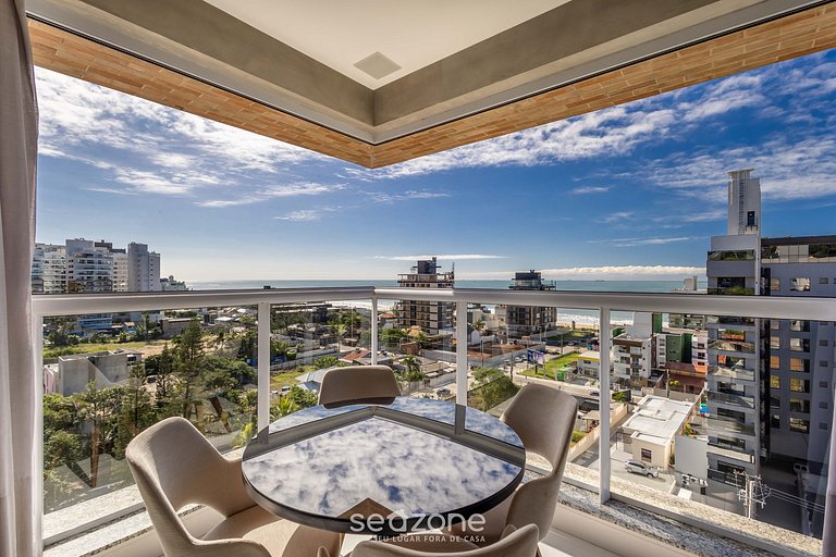 Apto c/ parrilla gourmet y vista al mar EHI0802