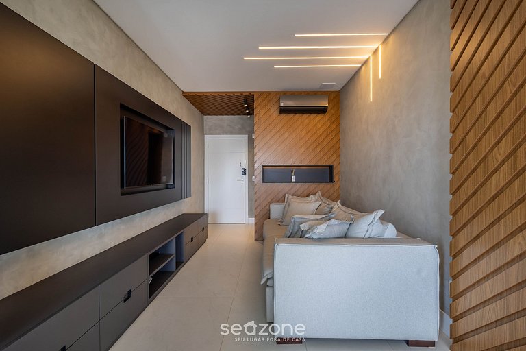 Apto c/ parrilla gourmet y vista al mar EHI0802