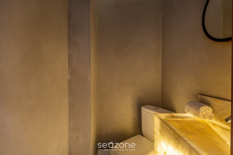 Apto c/ parrilla gourmet y vista al mar EHI0802