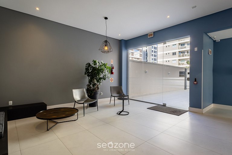 Apto c/ parrilla gourmet y vista al mar EHI0802