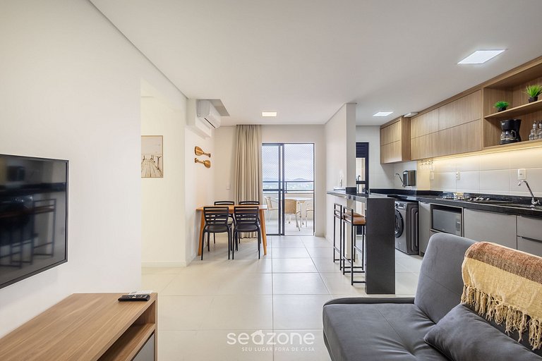 Apto 3Q c/ varanda gourmet a 400m do mar SKL1307