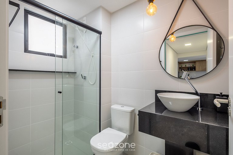 Apto 3Q c/ varanda gourmet a 400m do mar SKL1307