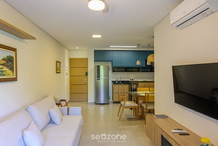 Apto c/ balcón gourmet a pasos del mar HRE0025