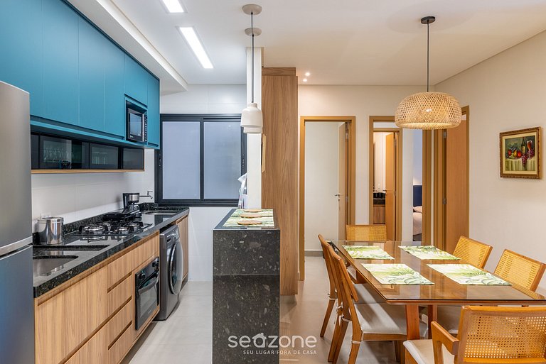 Apto c/ balcón gourmet a pasos del mar HRE0025