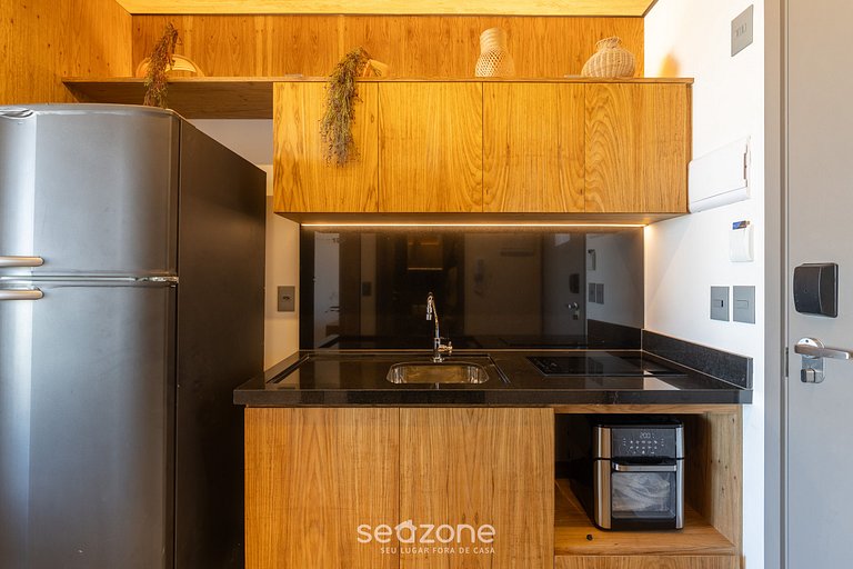 Estúdio na Orla c/ Academia e Piscina NWT0412