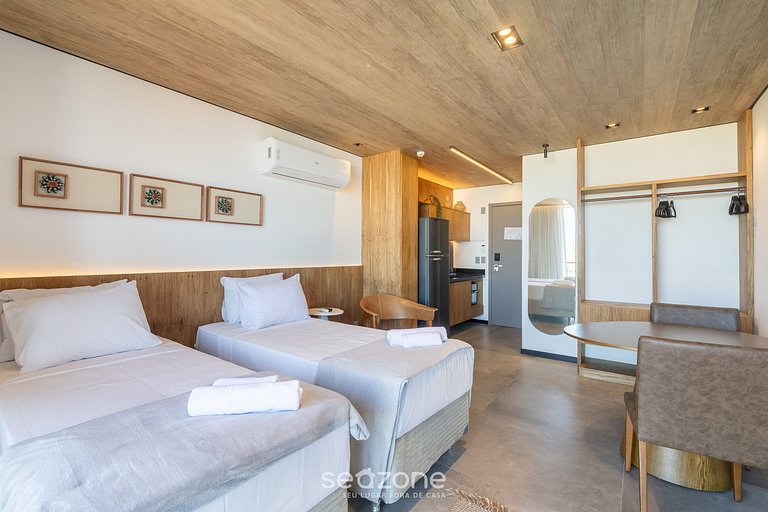 Estudio frente al mar c gimnasio y piscina NWT0412