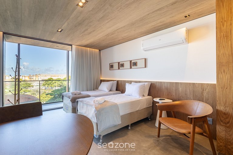 Estúdio na Orla c/ Academia e Piscina NWT0412