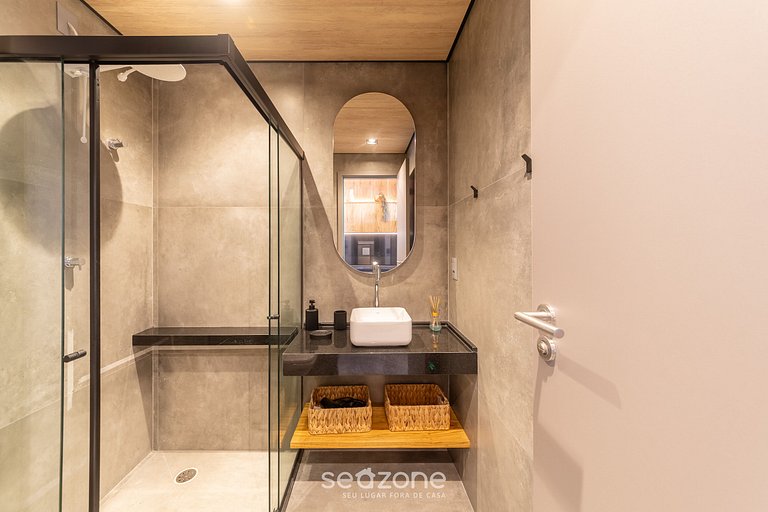 Estúdio na Orla c/ Academia e Piscina NWT0412