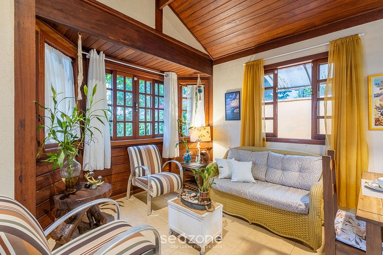 Casa encantadora c/ parrilla junto al mar MON0099